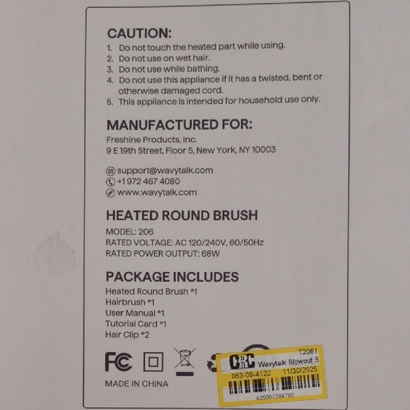 Wavytalk Blowout Boost Ionic Thermal Brush, NWT/NIB - Picture 3 of 6